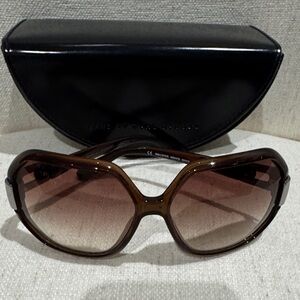 Marc by Marc Jacobs Brown Gradient Oversized Sunglasses with Case
